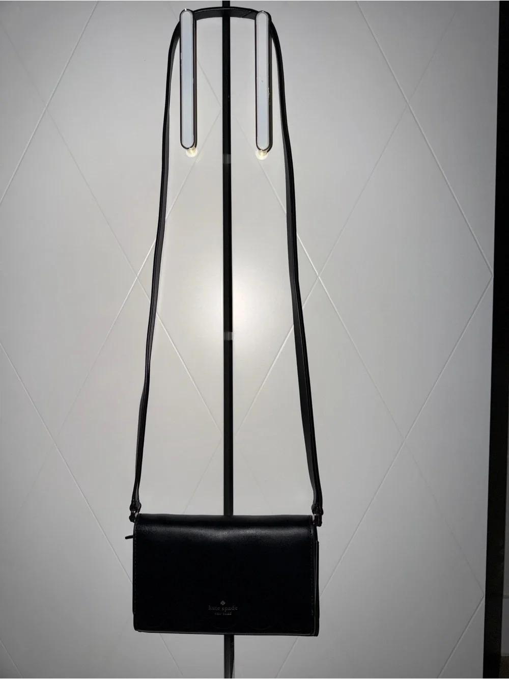 kate spade Black Pebbled Leather Crossbody Bag